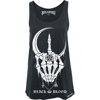 Black Blood Fuck Off Top Mujer Negro S