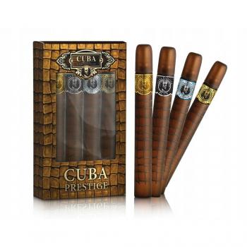 Cuba Prestige Classic Gift Set for Men - 4 x 35ml Eau de Toilette (Original, Black, Platinum, Legacy)