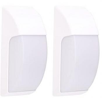 Aplique para Exterior Forlight Área (2 uds) Blanco IP65 E27 23W 1263Lm