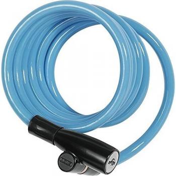 Abus 1950/120 Kids - Cable Espiral de combinación Colores Surtidos niños Azul, Verde, Naranja y Rosa