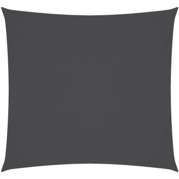 Toldo de vela cuadrado tela Oxford gris antracita 4,5x4,5 m
