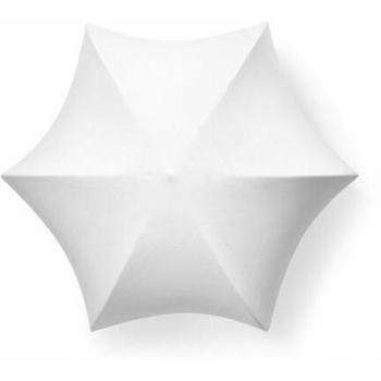 Ferm LIVING Poem Lampa Sufitowa/Lampa Ścienna Ø60 White/Cashmere, Aplique de pared Ø58 cm, Acero, Vellón, Blanco