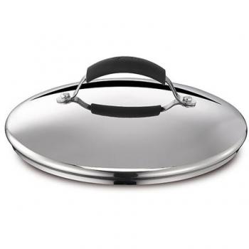 Coperchio Bombato 24 cm Gioiosa en Acero Inoxidable con Manija de Bakelita