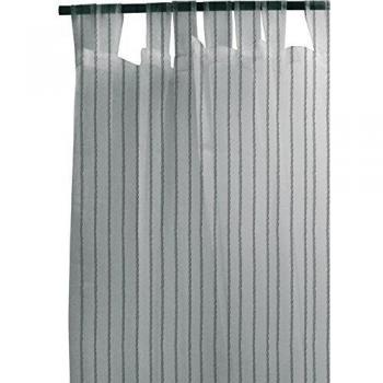 VISILLO CON COLGADORES 280x250 cm CHENILLE GRIS, especial grandes cristaleras