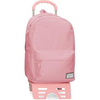Mochila escolar Movom Always on the move con carro en rosa