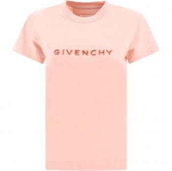 Givenchy Women's 4G T-Shirt in Pink | Size XS | BW707Y3Z85682