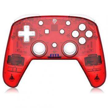 Mando para Nintendo Switch REDSTORM , Inalámbrico Bluetooth con Turbo / Dual Shock / Gamepad Inalámbrico de 6 Ejes,Compatible con Switch Lite / PC, Rechargable Bluetooth Gamepad Remote