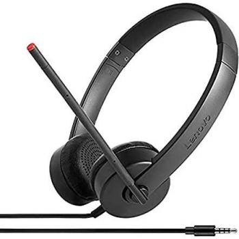 Lenovo Stereo Analog Headset Wired Headband OfficeCall center Black