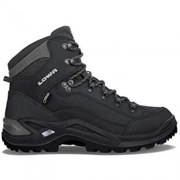 Botas de Senderismo Lowa Renegade GTX Mid para Hombre - Negro, Talla 40 UK