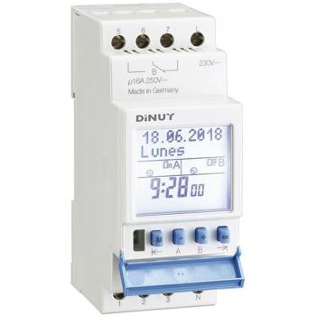 Interruptor horario digital modular anual 1 canal Dinuy IH JAH MI0