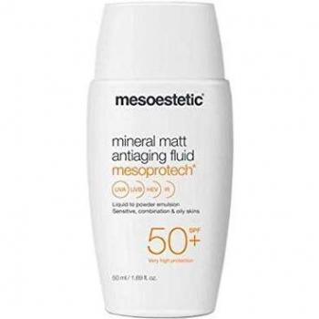 Mesoestetic – Fluido Antiedad Mineral Matt Antiaging Fluid, Factor De Protección Solar, 50 Mililitro