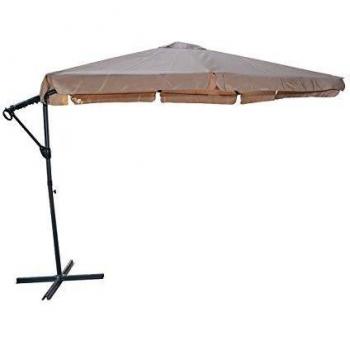 PAPILLON 8091040 Sombrilla Jardin Pie Lateral Gris Topo 2.5 Metros