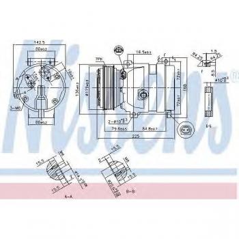 Compresor de Aire Acondicionado NISSENS 89587