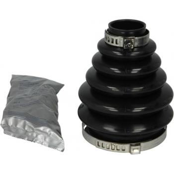 Kit de fuelles para eje de transmisión SPIDAN 23037, incluye fuelles de goma, abrazaderas metálicas y herramientas para instalación, diseñado para vehículos que requieren un ajuste específico en el sistema de transmisión