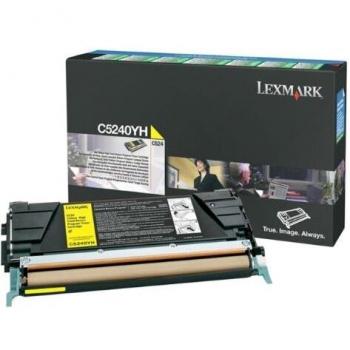 Lexmark C5240YH High Capacity Yellow Toner Cartridge - 5,000 Pages Return Program
