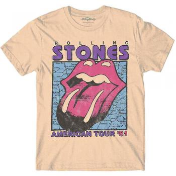 Rolling Stones American Tour Map Official T-Shirt - Neutral X-Large
