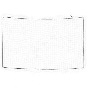 vidaXL Red de remolque con cuerda elástica PP 6x3,5 m, color blanco, negro y verde