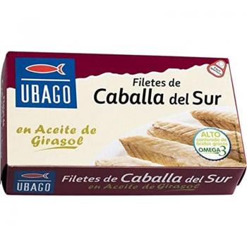 Ubago Filetes de Caballa en Aceite de Girasol - 85g