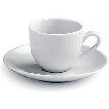 Juego de 6 Tazas de Café de Porcelana Blanca Metropolis TOGNANA