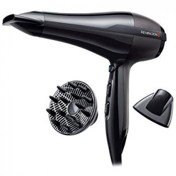 Remington Secador de Pelo Profesional Pro Air, Iónico, Cabello Sin Encrespamiento, 2300 W, Motor AC, 2 Concentradores, 1 Difusor, 3 Temperaturas, 2 Velocidades, Rejilla Trasera Desmontable, AC5999