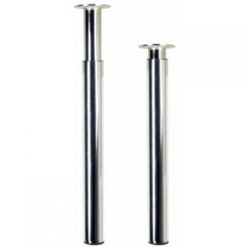 Homeline fittings 2-406E.21 Pata Extensible CILÍNDRICA DE Acero EN Acabado Cromo Brillo Mod.406E. Altura 710mm Rei, Multicolor, 71-110cm