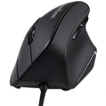 Ratón Ergonómico Vertical Perixx PERIMICE-515 II con Cable 1000/1600 DPI - Negro