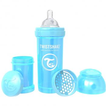 Twistshake 78381 - Biberón anti cólico, unisex, color perla azul