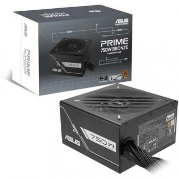 Fuente de Alimentación ASUS Prime 750W ATX 80 PLUS Bronze, Ventilador Silencioso 135mm, Cables Trenzados