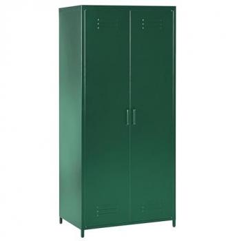 Armario de Almacenamiento para Oficina en Casa de Acero Verde con 2 Puertas y 4 Estantes Varna