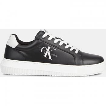 Calvin Klein Jeans Sleek Black Lace-Up Sports Sneakers - EU43/US10, Male, Black, Size: 10 US Low-Top Sneakers