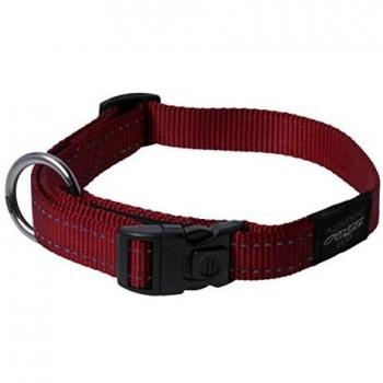 Rogz Utility Adjustable Reflective Collar Red XL