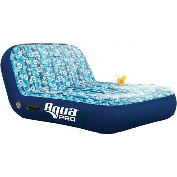 Aqua Leisure Ultra Cushioned 2-Person Comfort Lounge Hawaiian Wave Print