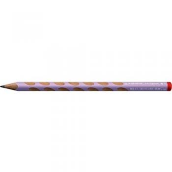 Lápiz Grafito Ergonomico STABILO EASYgraph para Diestros, Pastel Lila, Dureza HB