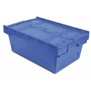 Tayg 6424-T Euro-caja con tapa para almacén y transporte, 600 X 400 X 240 mm