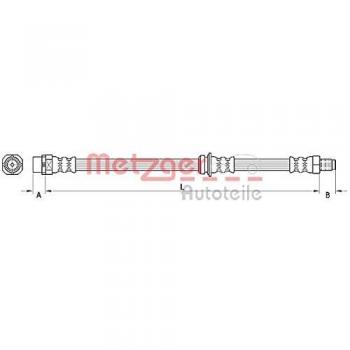 Metzger 4110946 Tubo flexible de frenos