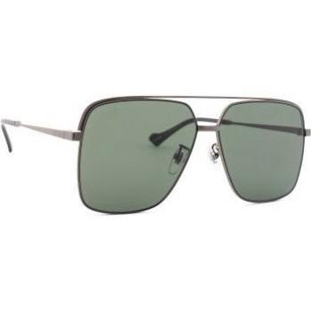 Gucci GG1099SA 001 61 Sunglasses - Low Bridge Aviator, Gray Unisex, Size: 61 MM