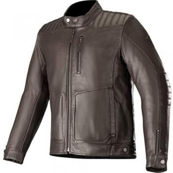 Alpinestars Chaqueta moto Crazy Eight Leather Jacket Tobacco Brown, Marrón, XL