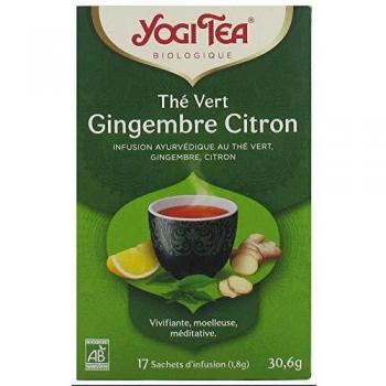 Yogi Tea Organic Green Tea Ginger Lemon 17 Sachets