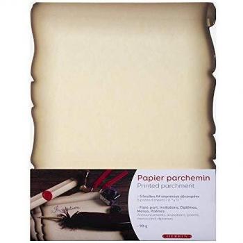 Clairefontaine 427B - Paquete de 5 hojas de papel pergamino, A4, 90 g