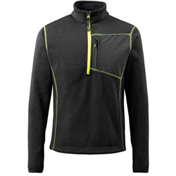 Sudadera de Punto con Media Cremallera Mascot Hardwear 50149 Color Negro Talla 4XL