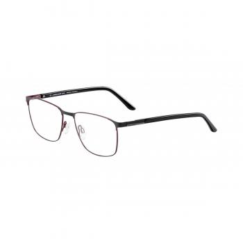 Jaguar 3103 Men's Eyeglasses Burgundy Rectangle Frame with Prescription Options and Blue Light Block - Size 56