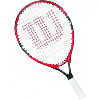 Wilson Roger Federer - Raqueta de tenis para niños, color rojo / gris, 26 pulgadas
