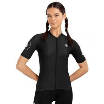 Maillot de Ciclismo Mujer Manga Corta SIROKO M2 New Moon Negro