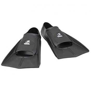 Aletas de Natación Cortas de Silicona Leisis Negros 37/38