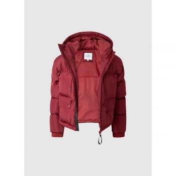 Pepe Jeans Amandine Burnt Red Women's Hooded Winter Jacket Size XS