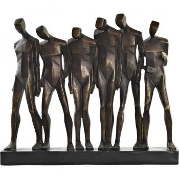 Figura Decorativa de Resina Personas Negro