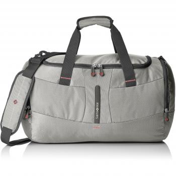 Samsonite 4mation Duffle Bolsa de Viaje, 52 Litros, Color Plateado/Rojo