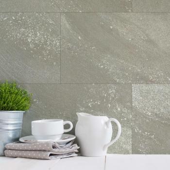 Azulejos de Pared Grosfillex Gx Wall+ 11 pz Piedra 30x60 cm Grigia