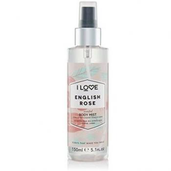 I Love Signature English Rose Long Lasting, Fast Drying, Non Sticky Body Mist For Her 150ml