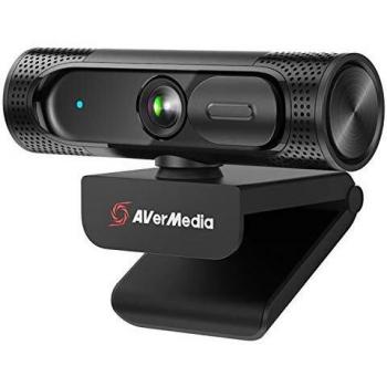 Webcam AVerMedia PW315 Full HD 1080p/60fps, Enfoque Fijo, Campo de Visión Ajustable, Compatible con Skype y Zoom, Color Negro